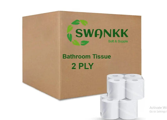 Toilet Tissue Rolls, 2Ply, Virgin, Super Soft, Anti Clog, 25 Rolls in a Pack My Store
